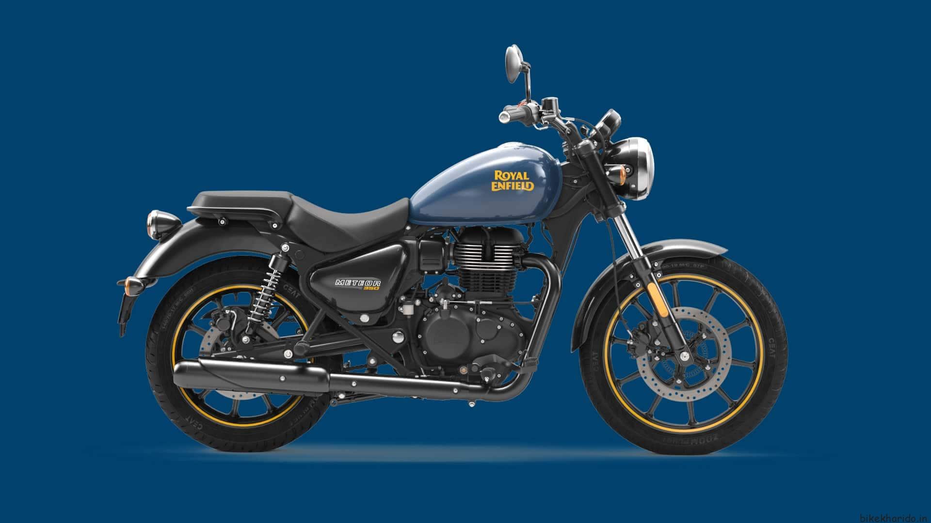 Royal Enfield Meteor 350 Fireball Blue Color Bikekharido